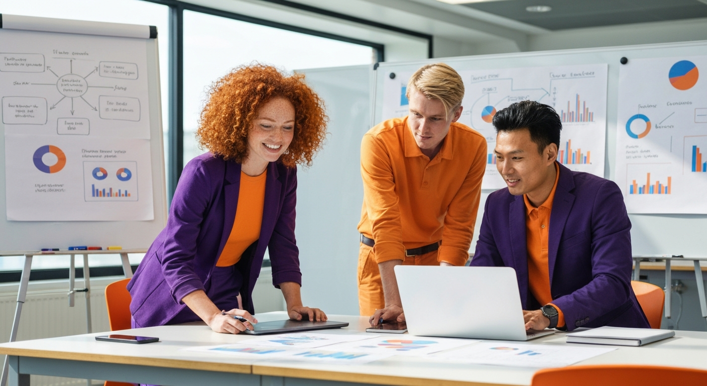 Junges Gründerteam arbeitet an innovativer Geschäftsidee im Hochschul-Innovationszentrum
