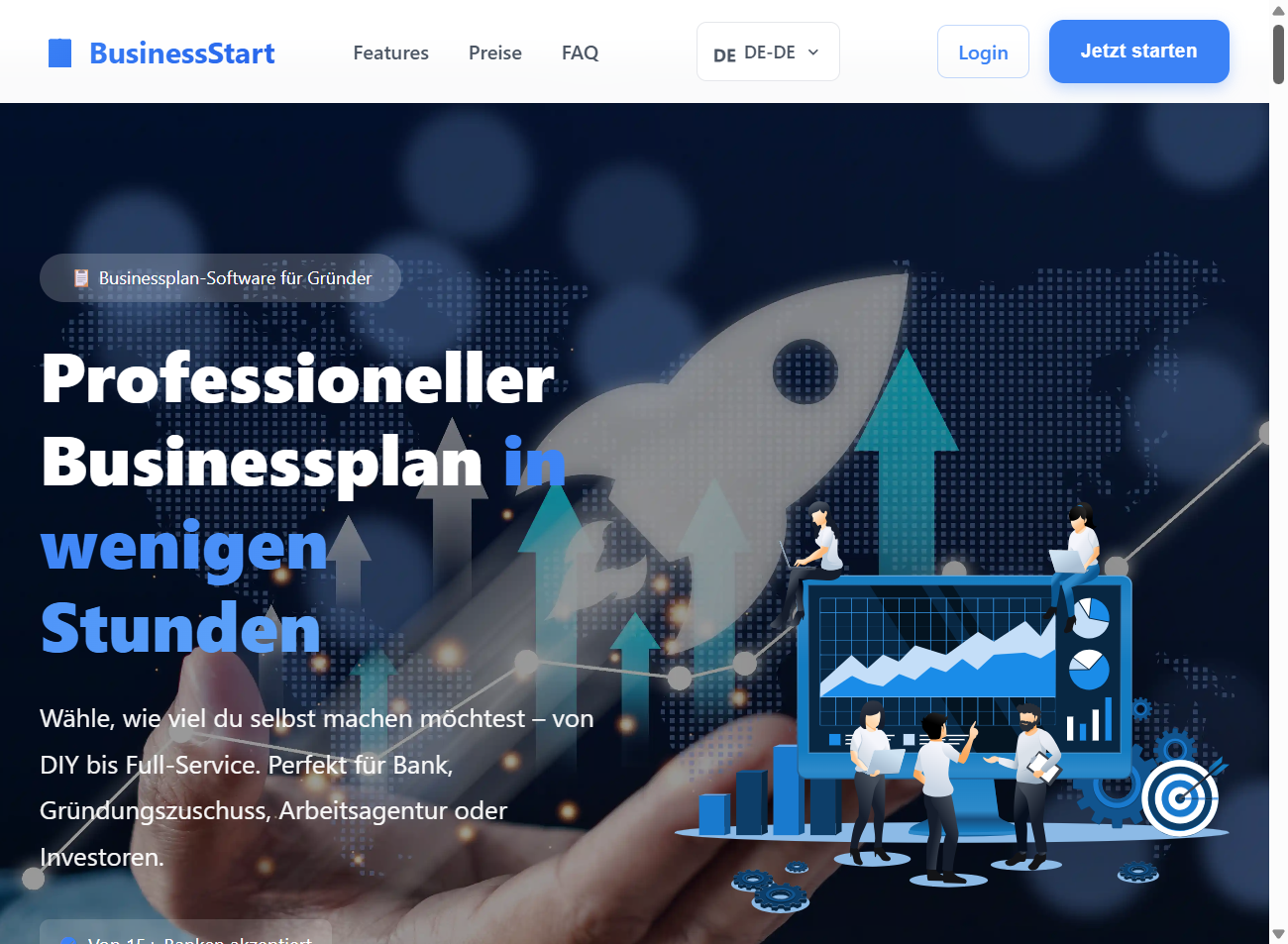 BusinessStart App - Finanzplan und Businessplan erstellen